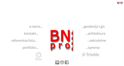 Desktop Screenshot of bnpro.ba